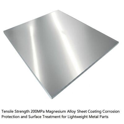 Sức mạnh kéo 200MPa Magnesium hợp kim lớp phủ tấm bảo vệ ăn mòn và xử lý bề mặt cho các bộ phận kim loại nhẹ